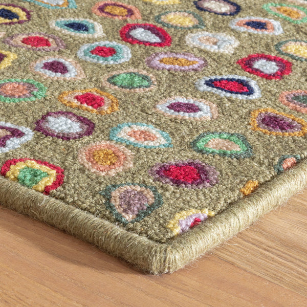 Dash & Albert Custom Cat's Paw DA2064 Sage Hand Hooked Wool Rug – Rugs ...