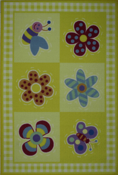 Fun Yellow Rugs with Flowers | Rugs Done Right