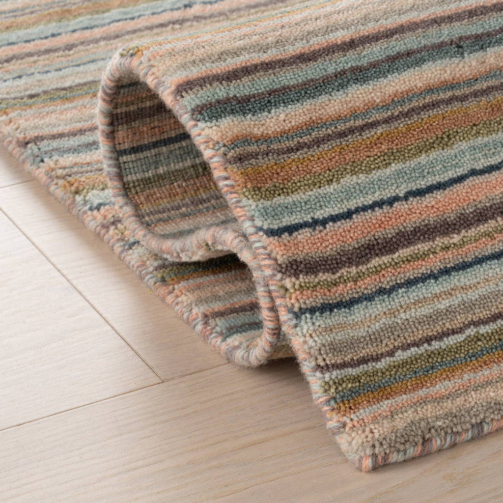 dash albert brindle stripe da2499 clay loom knotted wool rug
