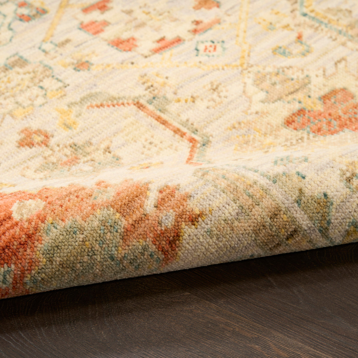 nourison antique bloom anb02 taupe multicolor rug