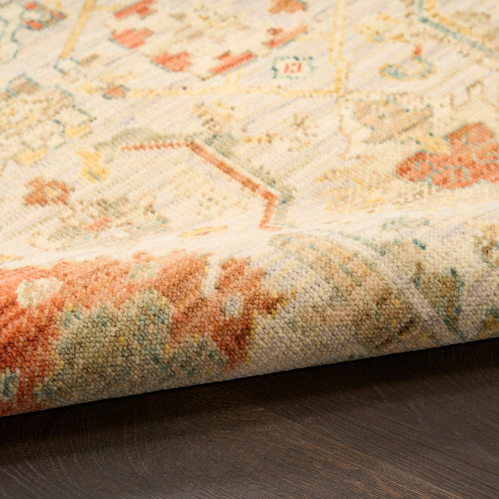 nourison antique bloom anb02 taupe multicolor rug