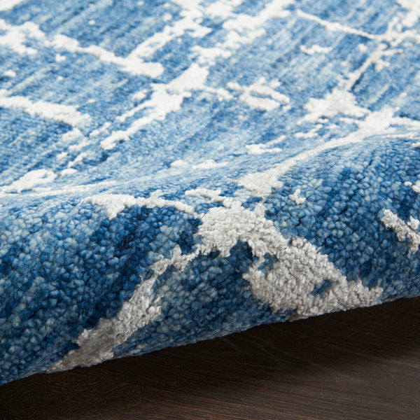 nourison luna lun02 blue silver rug