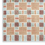 nourison nordic nrc14 rust multicolor rug