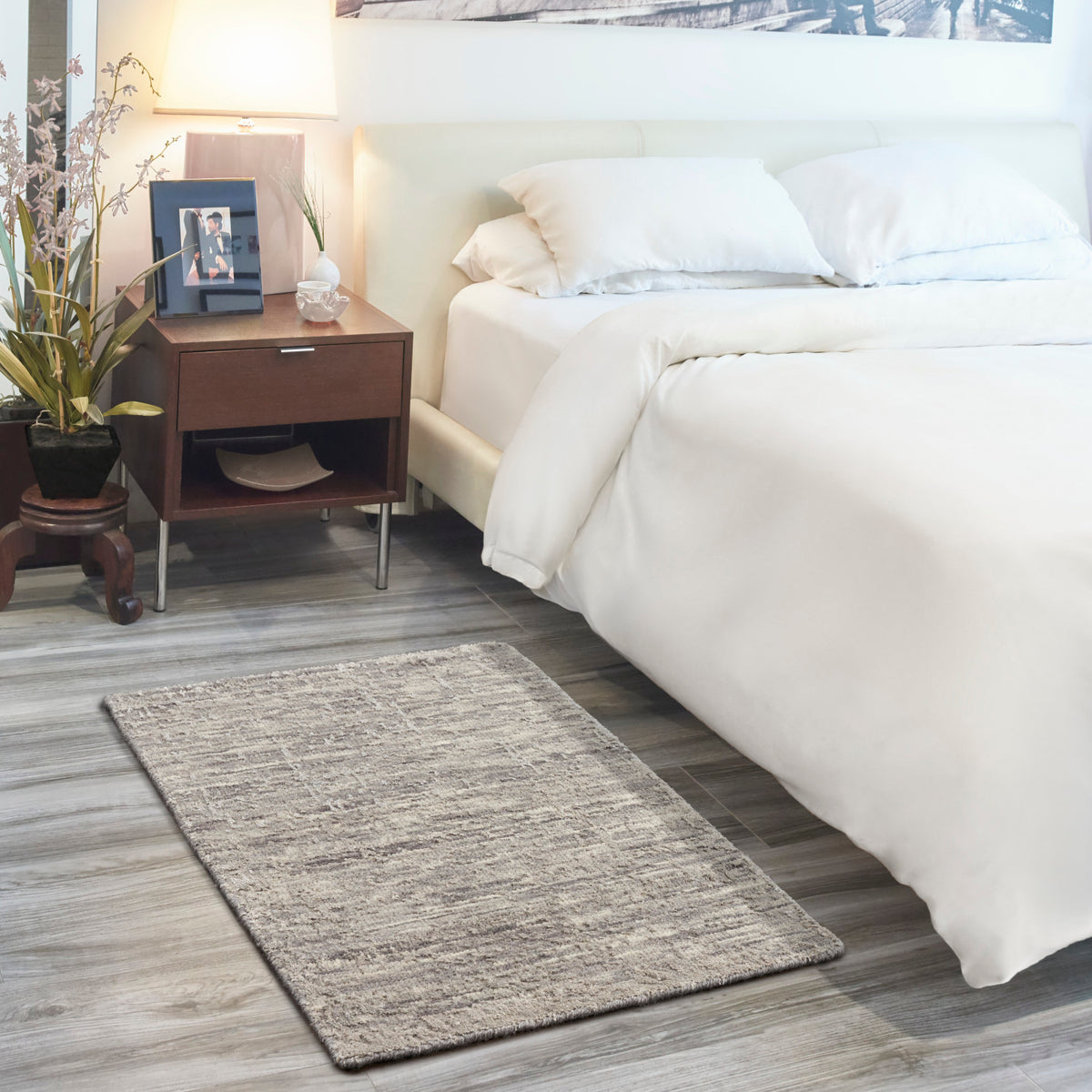 nourison luna lun01 grey silver rug