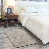 nourison luna lun01 grey silver rug