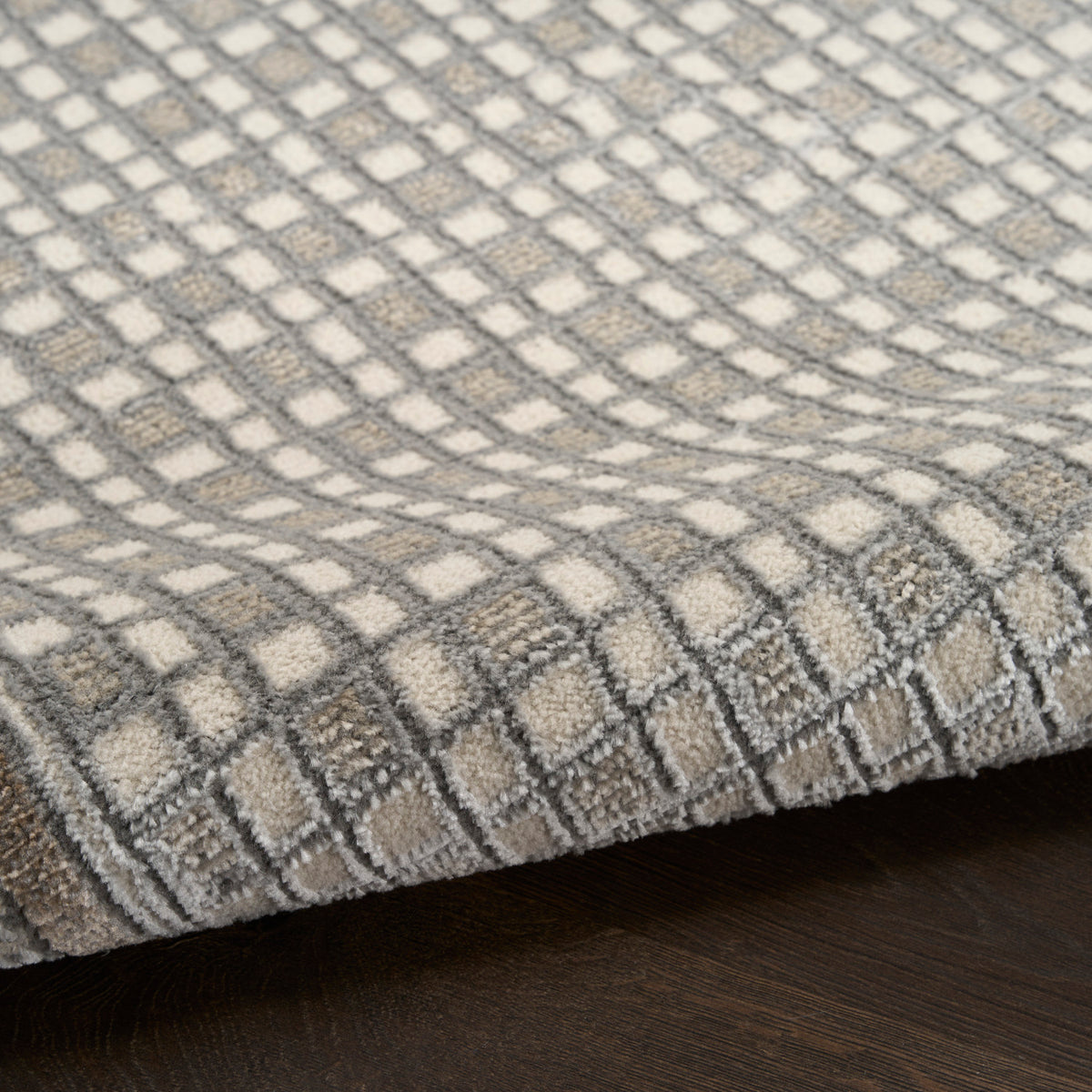 nourison nordic nrc03 ivory grey rug