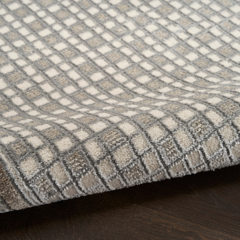 nourison nordic nrc03 ivory grey rug