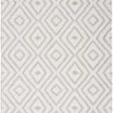 nourison modern shag mmd01 ivory silver rug