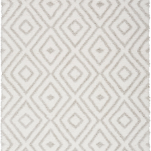 nourison modern shag mmd01 ivory silver rug
