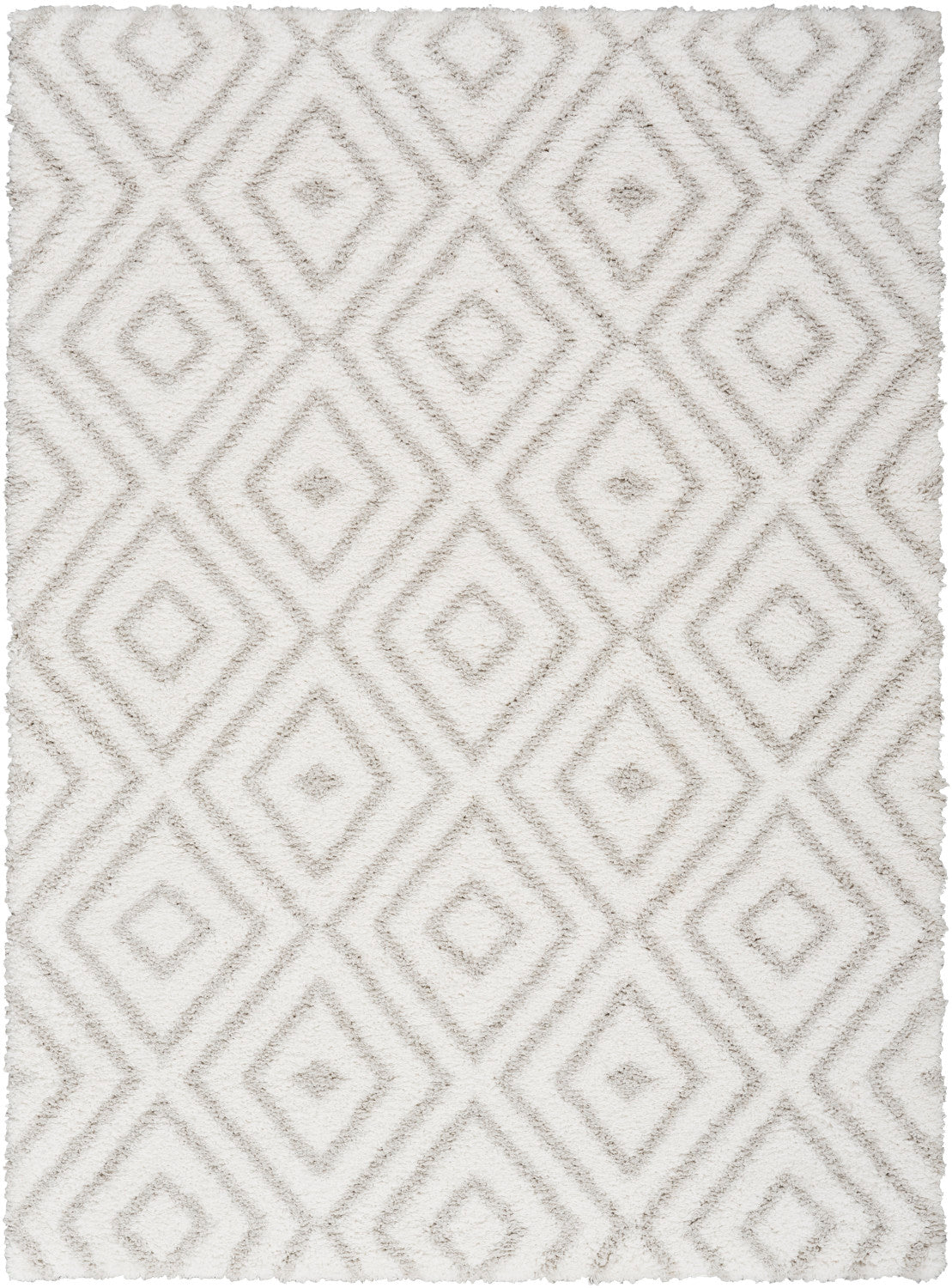 nourison modern shag mmd01 ivory silver rug