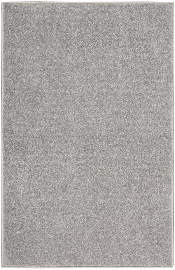 nourison nourison essentials nre01 silver grey rug