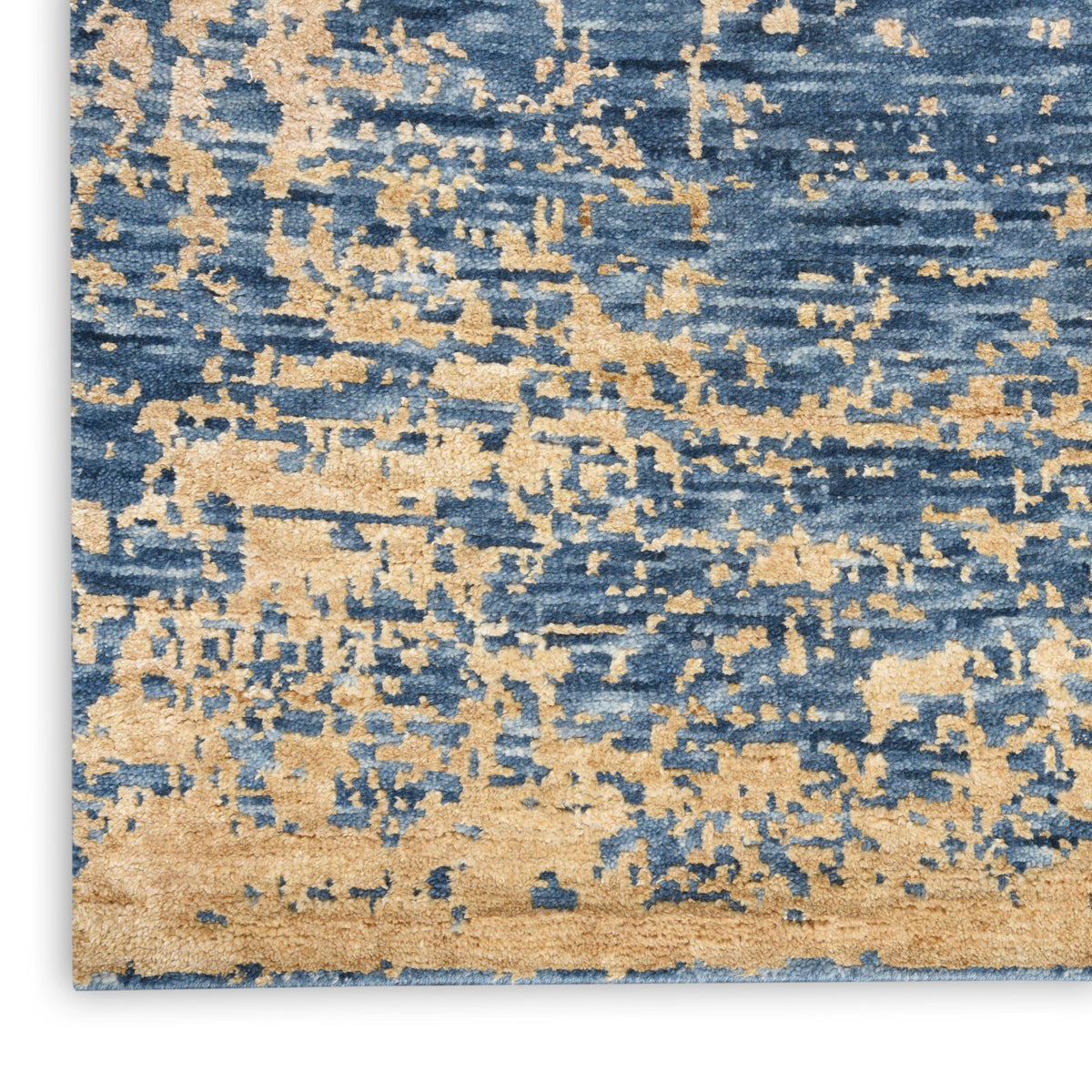 nourison luna lun01 dark blue mocha rug