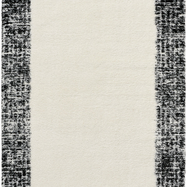 nourison pacific shag pcs02 ivory black rug