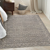 nourison shadows shw04 charcoal ivory rug