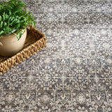 nourison shadows shw04 charcoal ivory rug