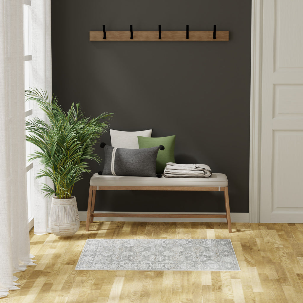 nourison dekor dek02 grey rug