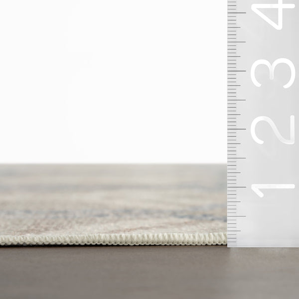 annie selke mw senava da2520 grey machine washable polyester rug