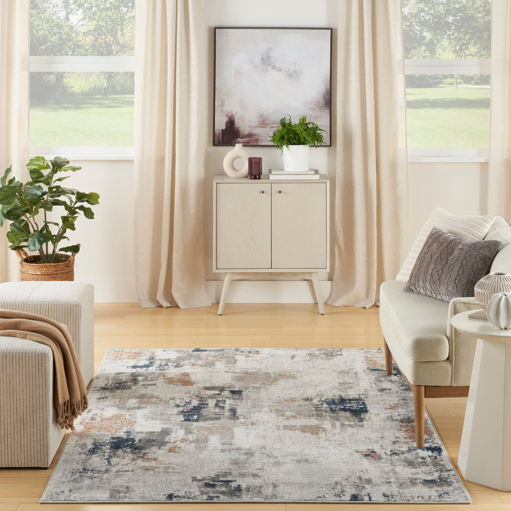 nourison home texture hmt04 grey blue rug