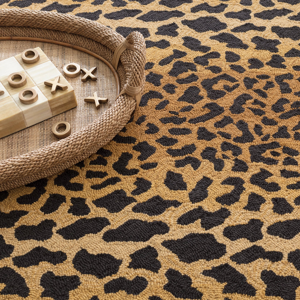 dash albert leopard rda372 camel rug