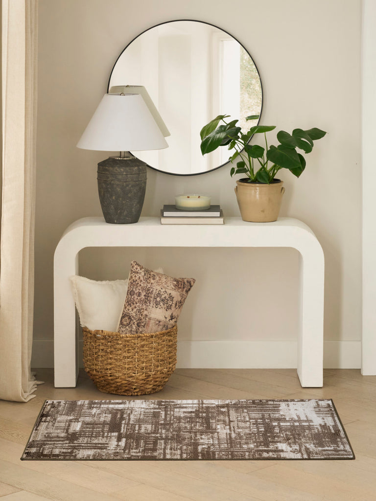 nourison dekor dek11 brown rug