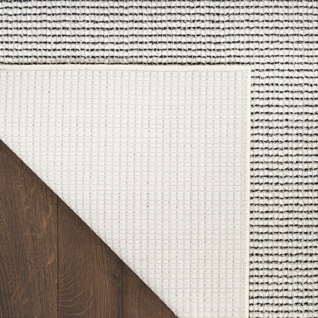 nourison atlantic avenue aav01 ivory black rug