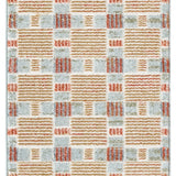 nourison nordic nrc14 rust multicolor rug