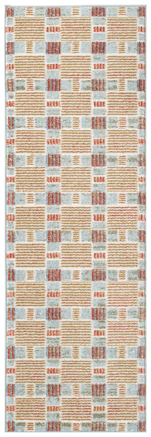 nourison nordic nrc14 rust multicolor rug