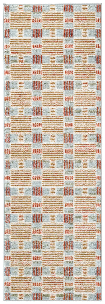 nourison nordic nrc14 rust multicolor rug