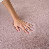 nourison soft plush rabbit fur sff01 lavender rug