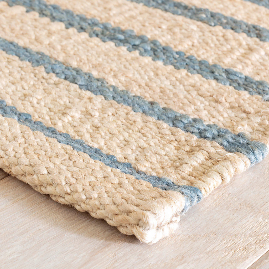 dash albert moana stripe da1694 blue woven flatwoven jute sisal rug