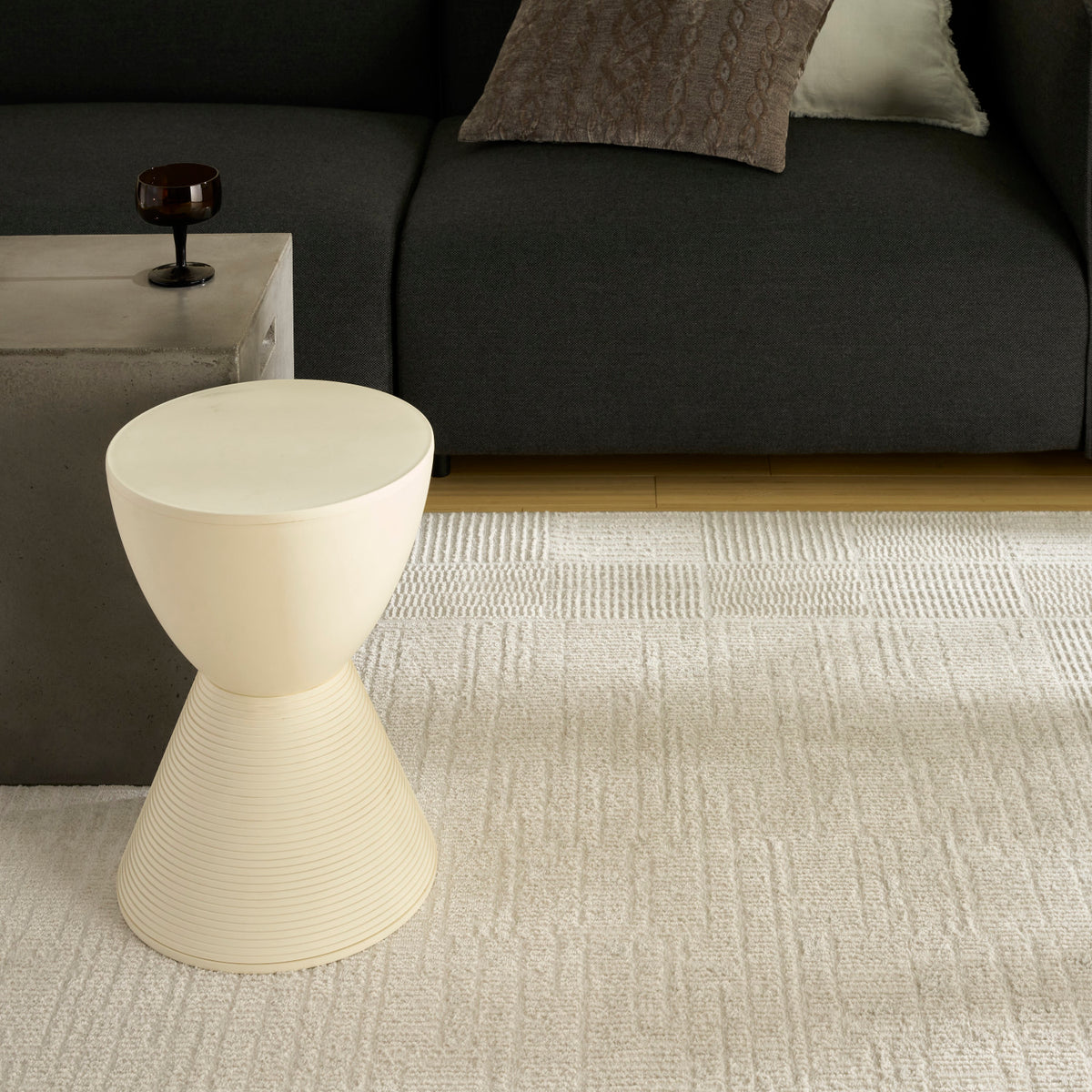 nourison nordic nrc07 ivory rug