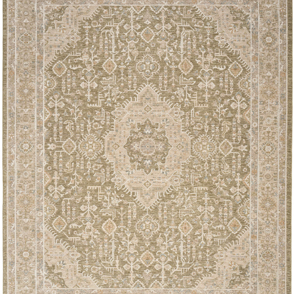 nourison retreat ret02 green rug