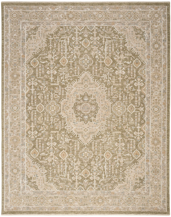 nourison retreat ret02 green rug