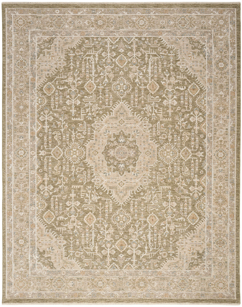 nourison retreat ret02 green rug
