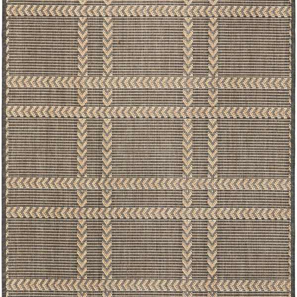 nourison horizon indoor outdoor hoz04 charcoal rug