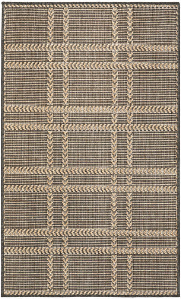 nourison horizon indoor outdoor hoz04 charcoal rug