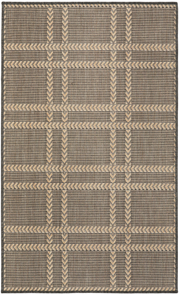 nourison horizon indoor outdoor hoz04 charcoal rug