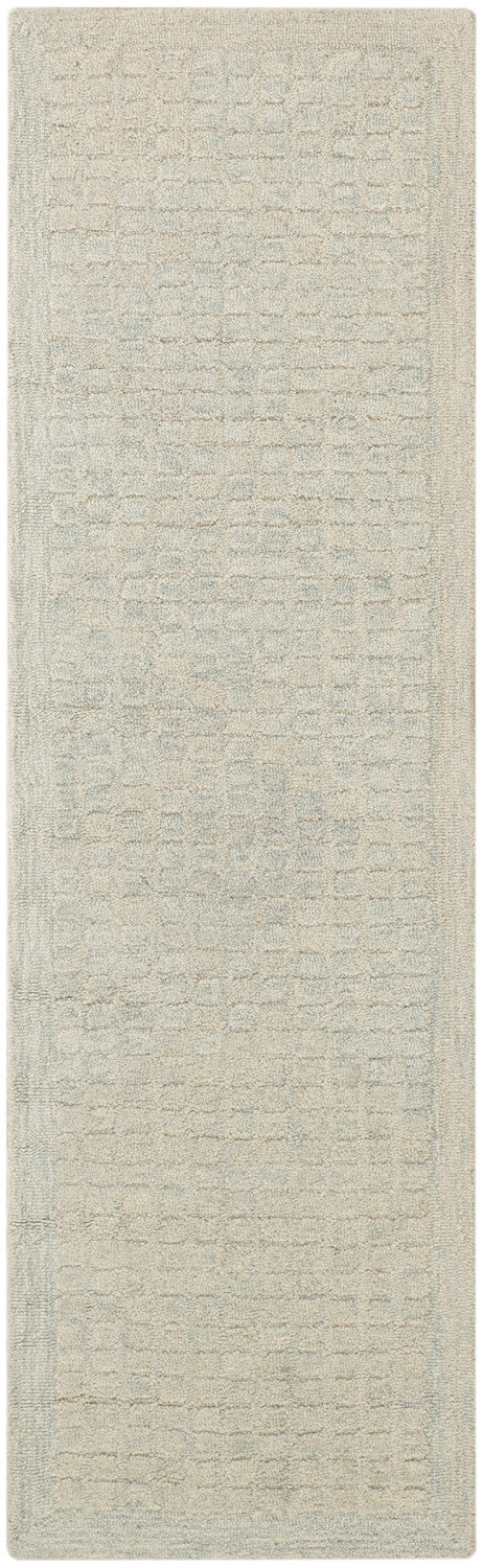 nourison pure grids pgr01 light blue rug