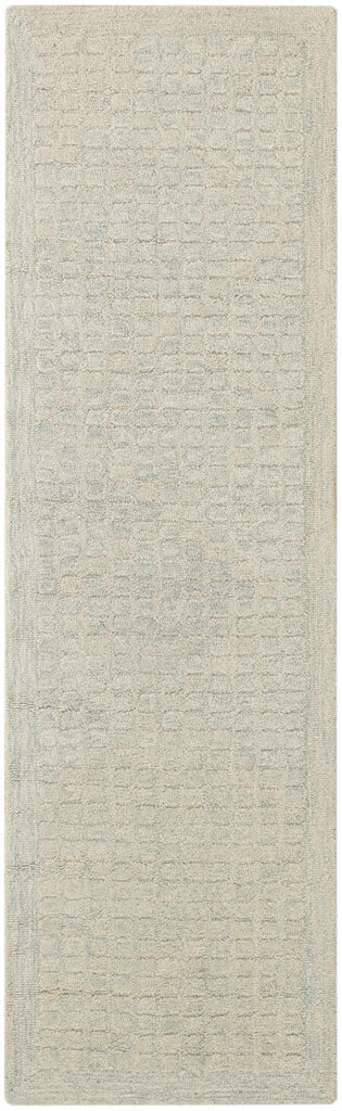 nourison pure grids pgr01 light blue rug