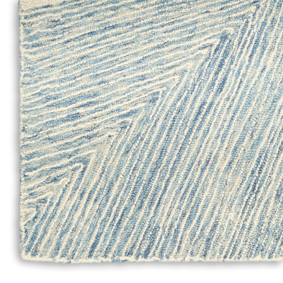 nourison pure angles ang01 ivory blue rug