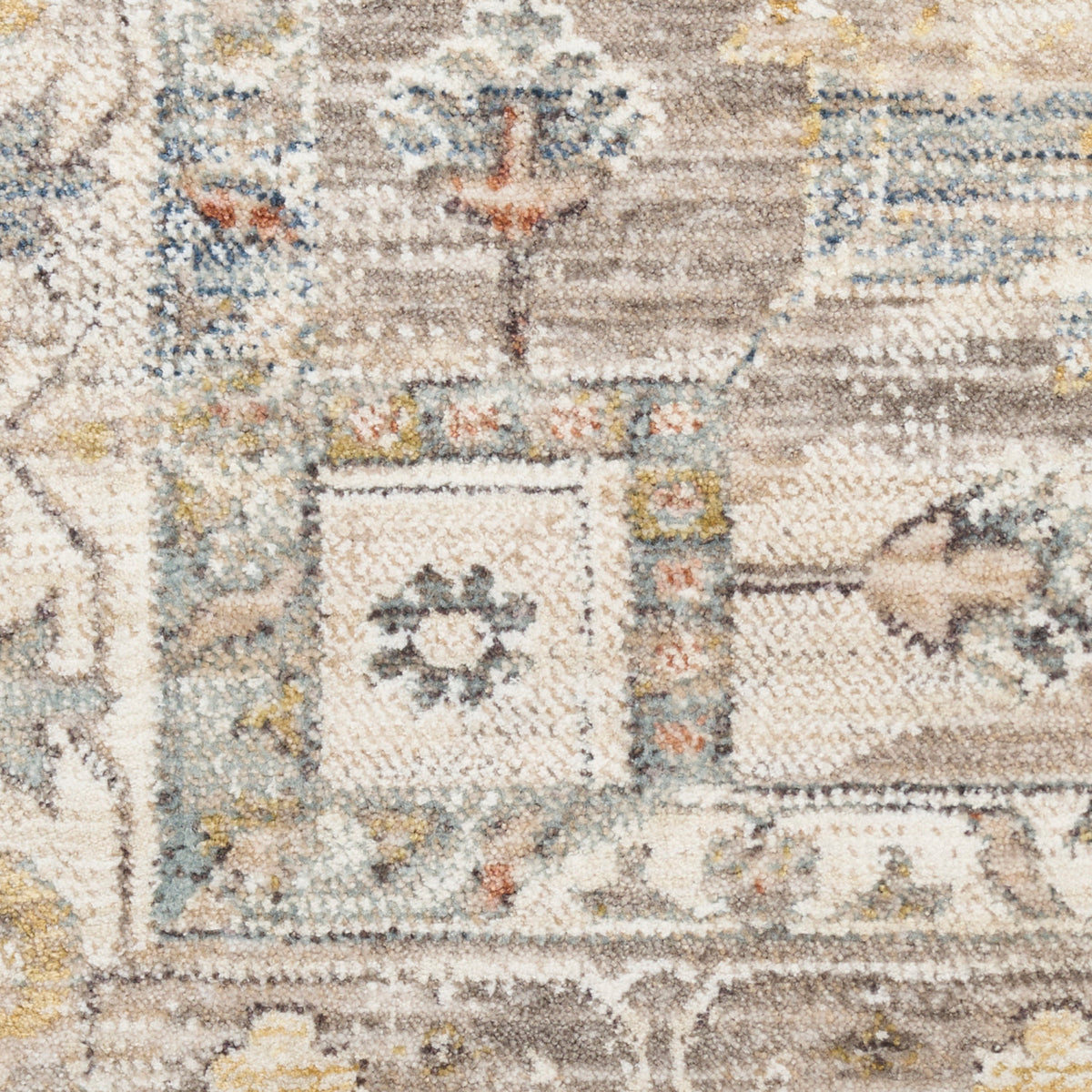 nourison antique fusion anf02 ivory multicolor rug