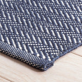 dash albert herringbone da389 navy rug