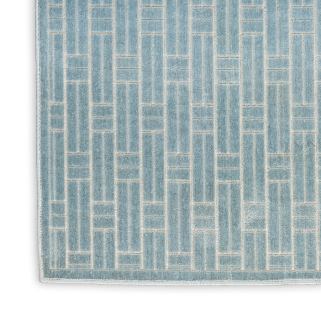 nourison washable charm wch02 blue ivory rug