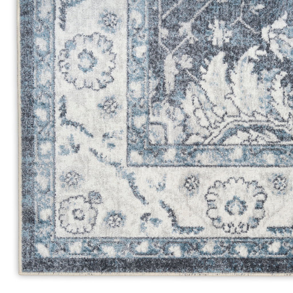 nourison astra machine washable asw20 slate rug