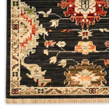 nourison antique bloom anb01 black rug