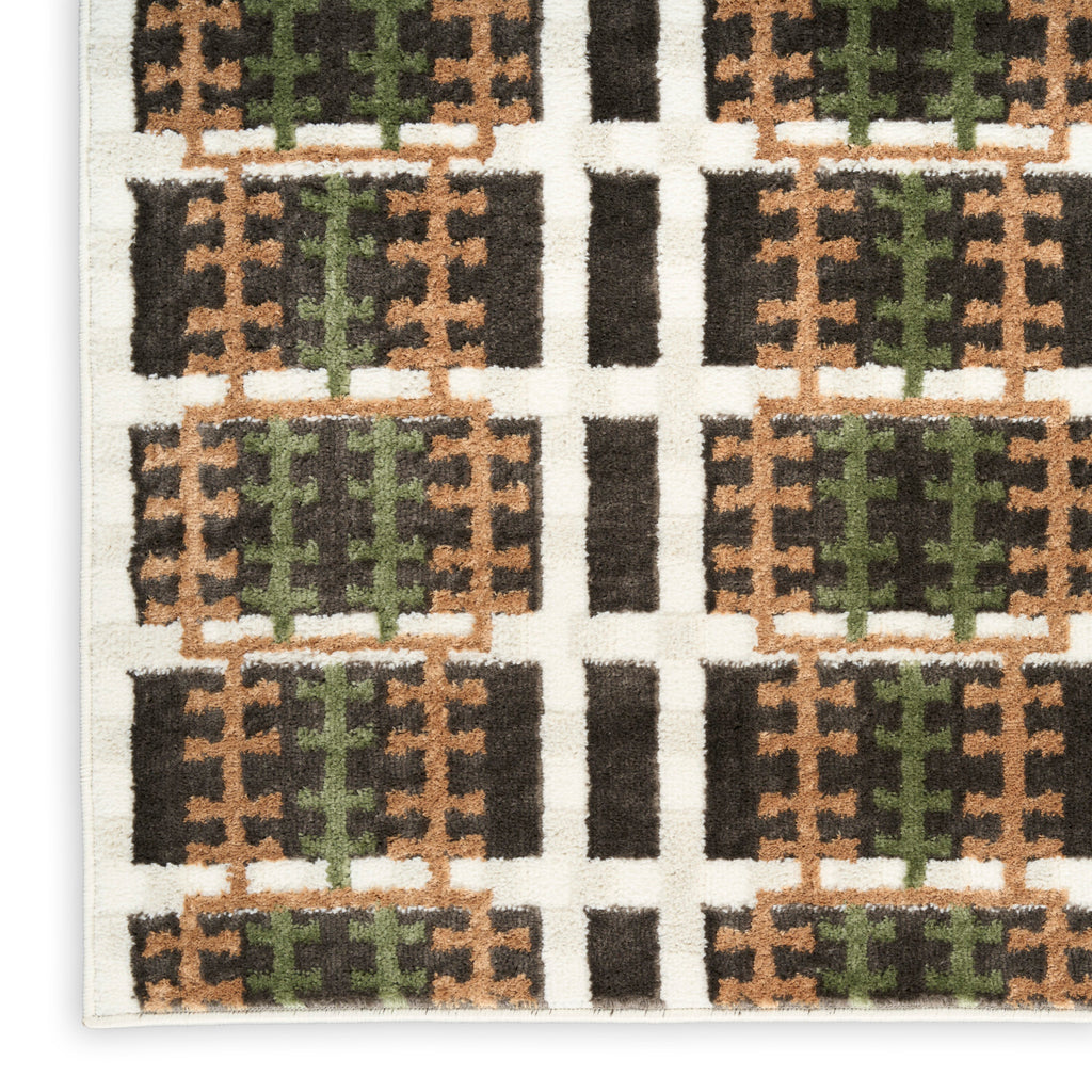 nourison nordic nrc08 charcoal multicolor rug
