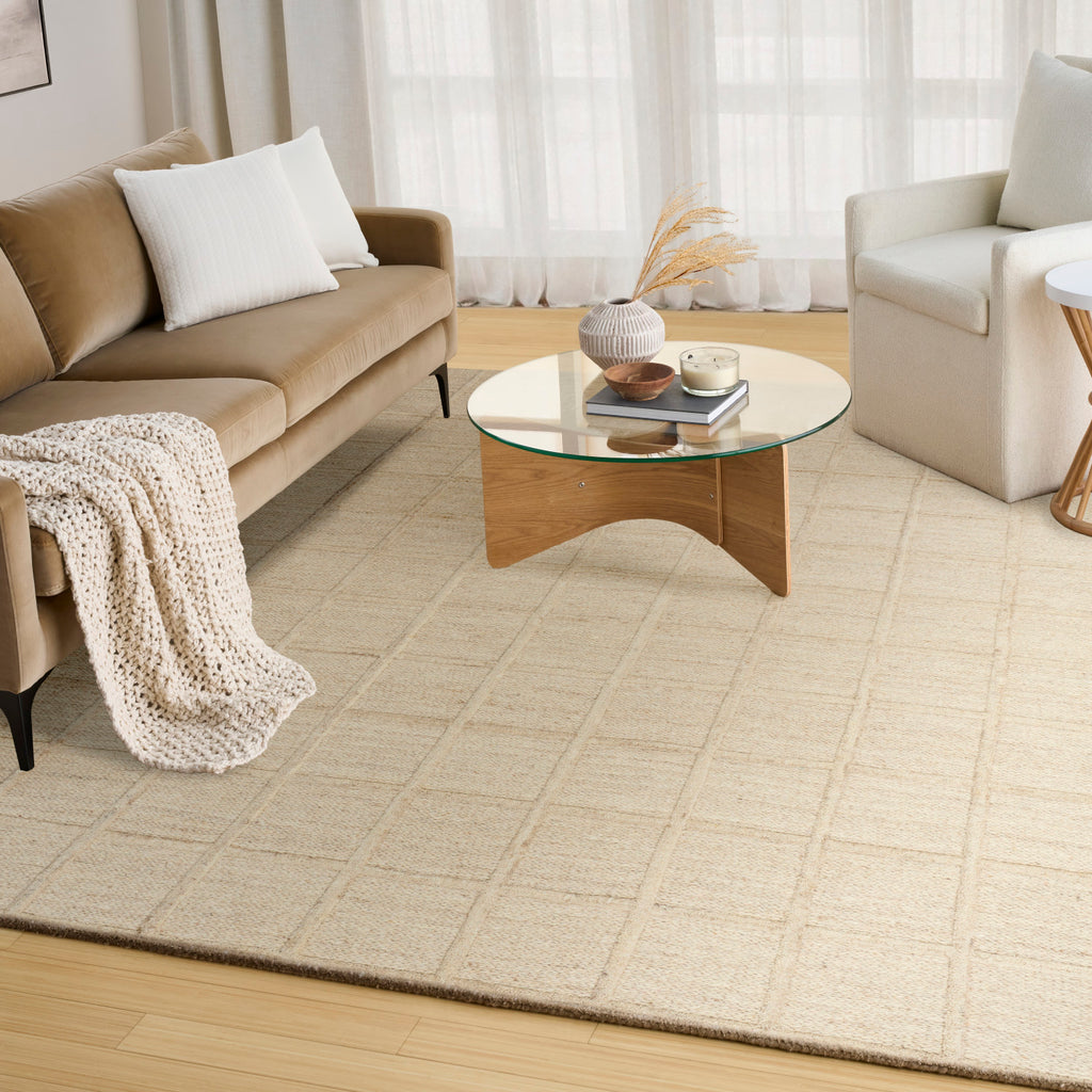 nourison pure framework fra01 sand rug