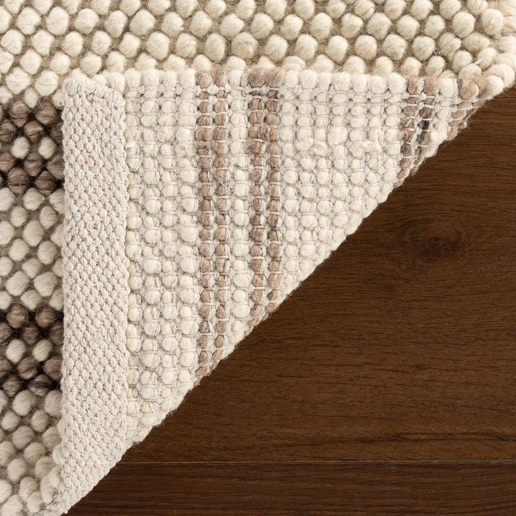 dash albert venit da2561 brown hand hooked wool rug