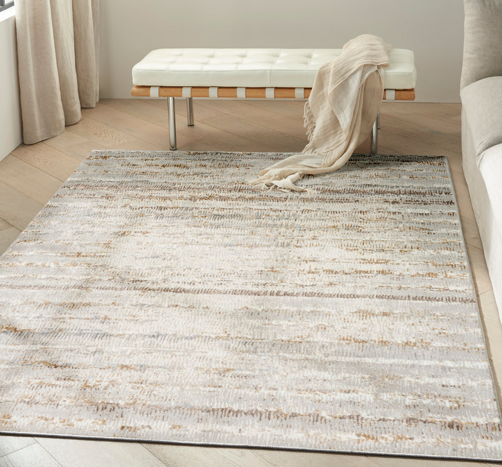 nourison ck073 compass cmp01 ivory rust rug