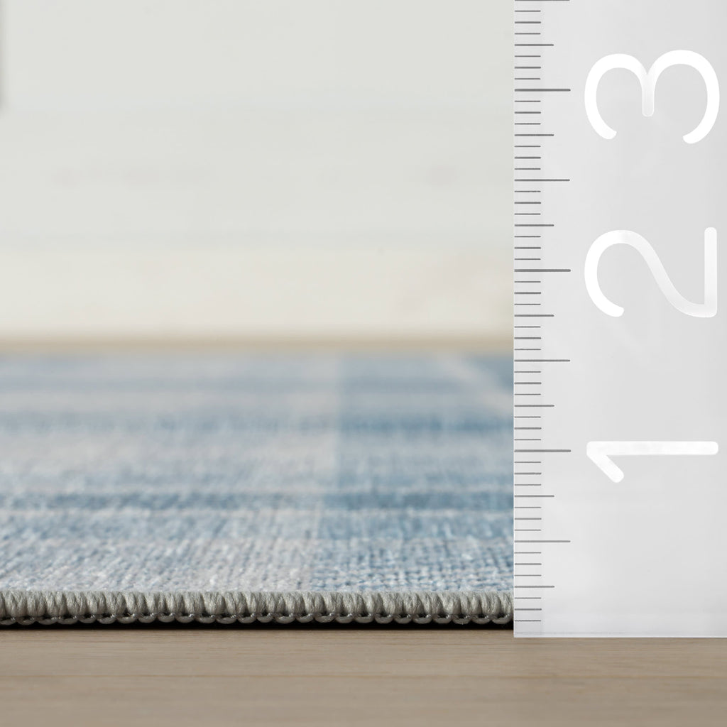 dash albert teahouse da2409 blue machine washable polyester rug